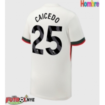 Camiseta Chelsea Moises Caicedo #25 Visitante Equipación 2025-26 manga corta